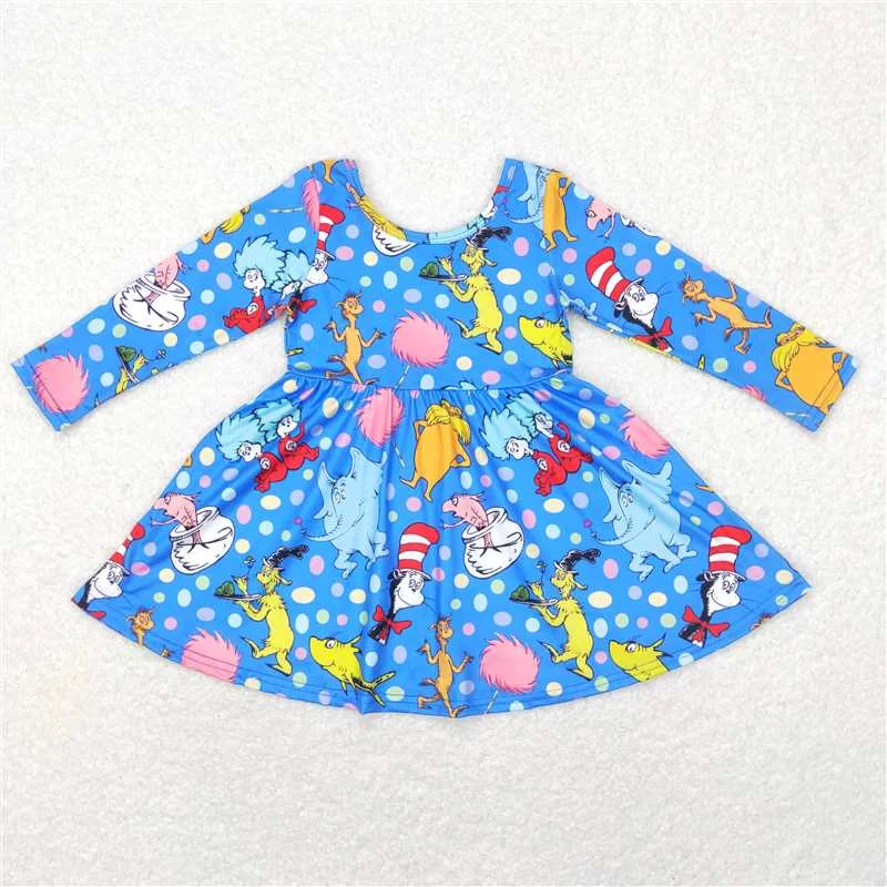 Warm Layers GLD0458  Baby Girls Dr Reading Hats Blue Color Sibling Designs