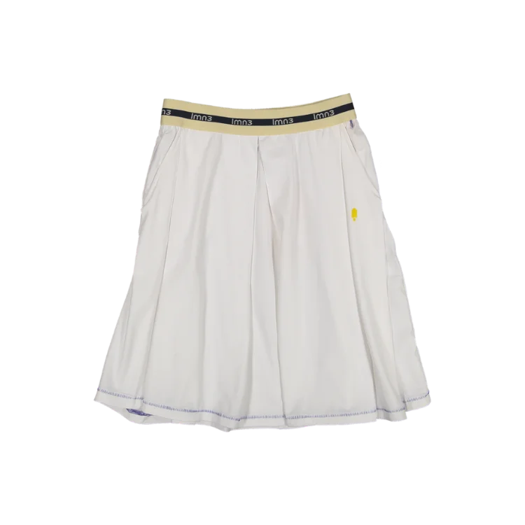 Warm Wear 3LS25_3041-ORIGAMI SKIRT-Bright White