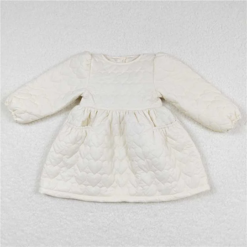 Soft Looks GLD0263  Baby Girls Cotton Wadded Jacket Winter Thick Dresses