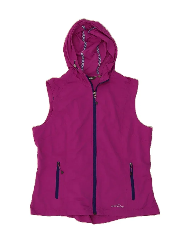 Timeless Outfits EDDIE BAUER Womens Hooded Tracksuit Top Jacket UK 14 Medium Pink