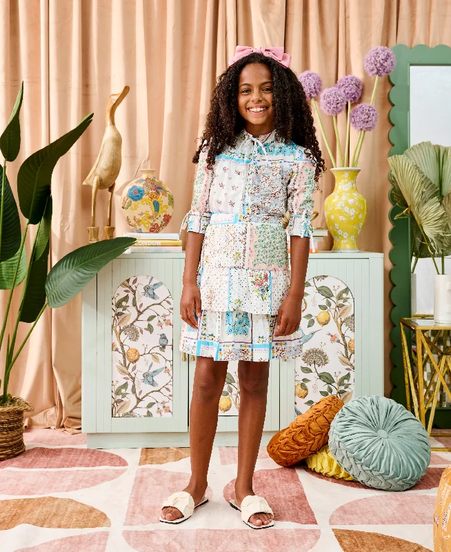 Relaxed Tops 2130/2131FLORAL TOP SKIRT SET