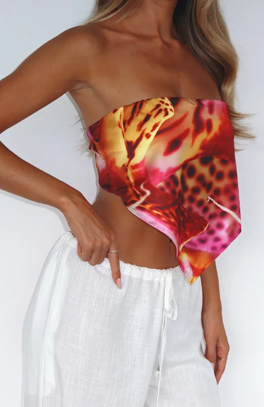 Comfortable Jeans Paradise Island Top Orchid Sun