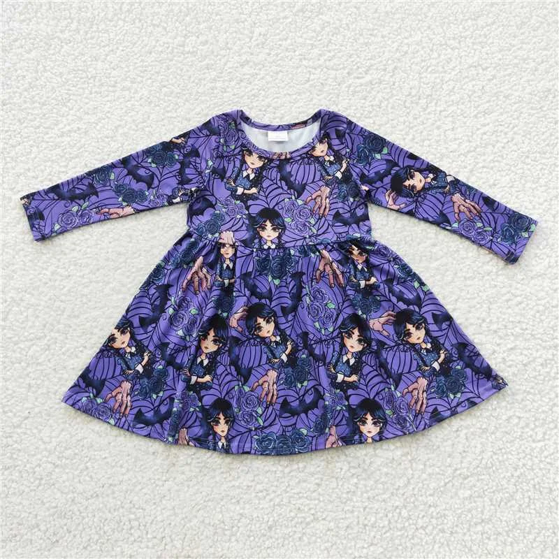 Comfortable Sweaters GLD0229  Baby Girls Black Movie Knee Length Dresses