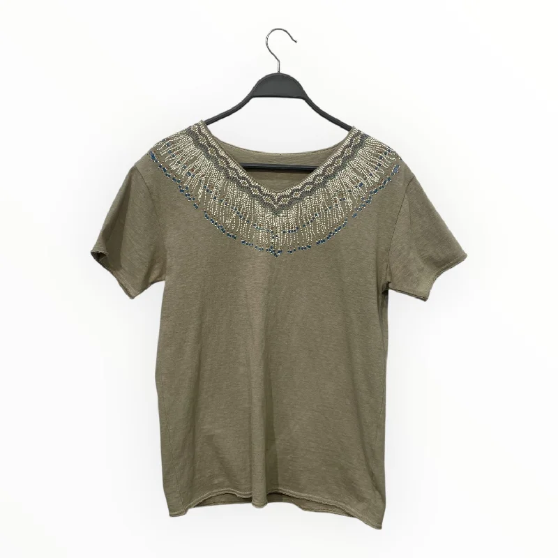 Casual Fit KAPITAL/T-Shirt/LG/Cotton/KHK/Navajo Beaded Tee