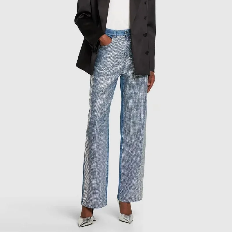 Cozy Street Style Solid Streetwear Loose Jeans