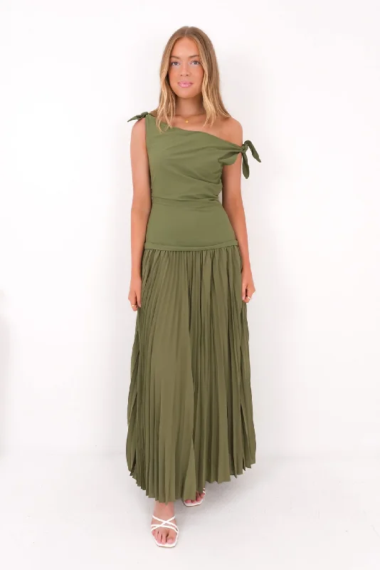 Cozy Knits Augusta Maxi Dress Olive