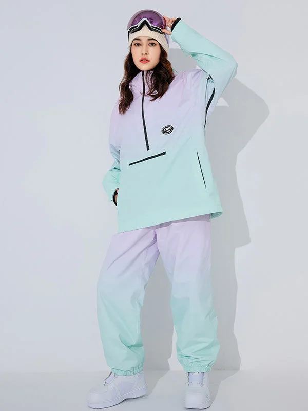 Casual Fit Wear Women's Colorful Neon Winter Fun Mountain Snowboard Suits