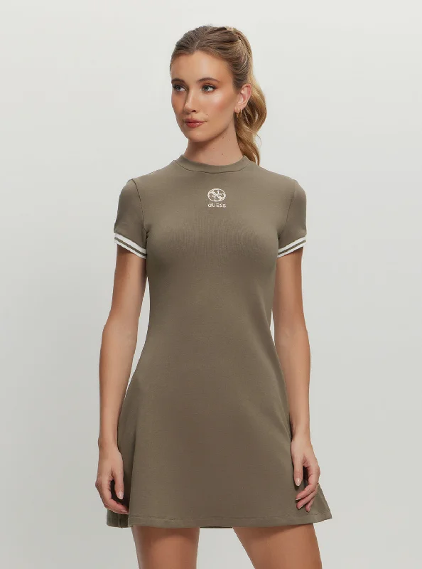 Breezy Outfits Brown Elea Tank Mini Dress