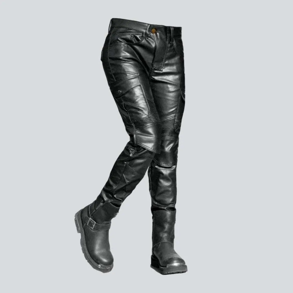 Soft Wearables Biker wax jean pants
 for ladies