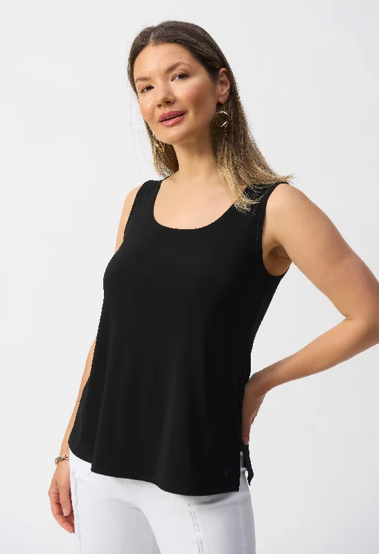 Relaxed Tops Sleeveless Scoop Neck Pullover