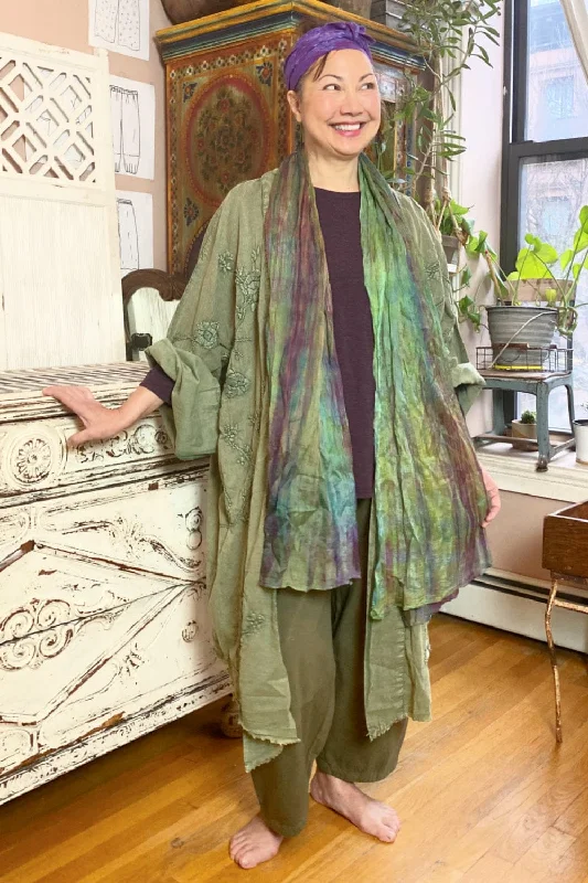 Comfy Dress Embroidered Long Jacket