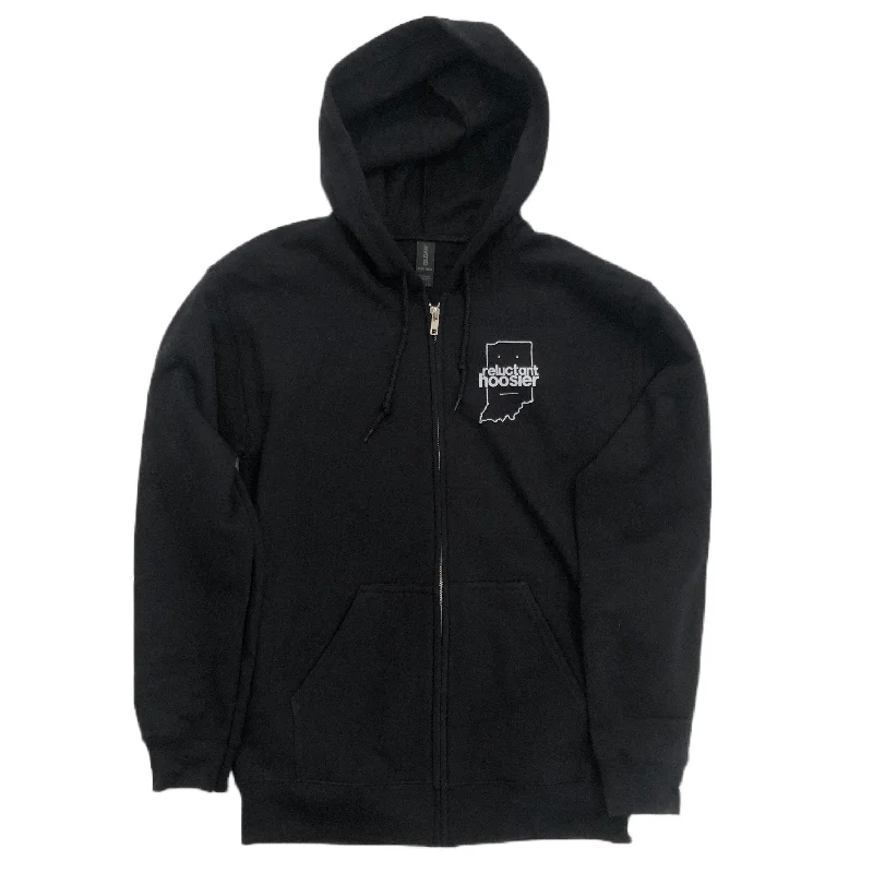 Comfortable Jeans Reluctant Hoosier Zip-up Hoodie