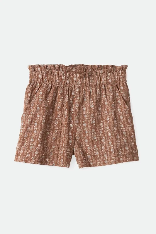 Comfortable Lounge Wear Balboa Linen Short - Bison