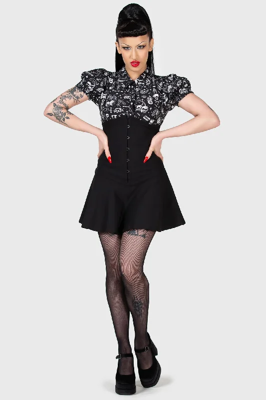 Light Comfort Daddy-O Corset Mini Skirt