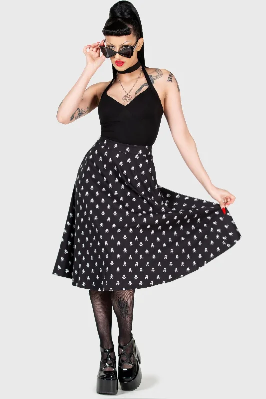 Trendy Layers Lay Dead Midi Skirt