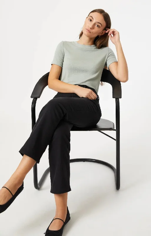 Comfortable Sweaters New York Straight Leg Jeans - Black Denim