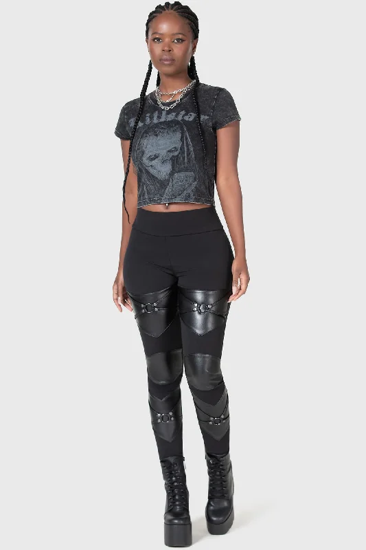 Warm Chic Night Demon Leggings