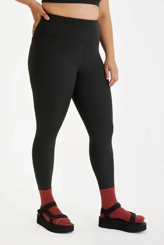 Elegant Fit Rib High Rise Leggings