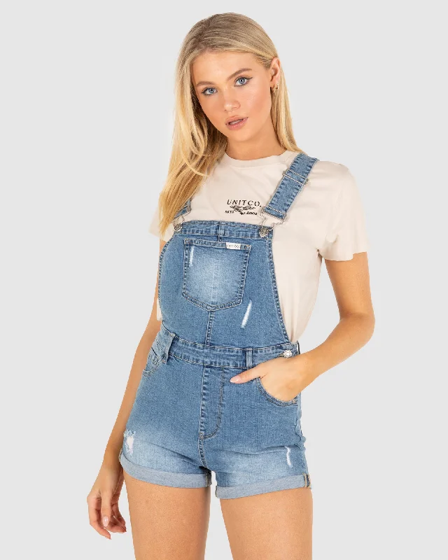 Casual Comfort Wear UNIT Ladies Bailey Denim Overalls