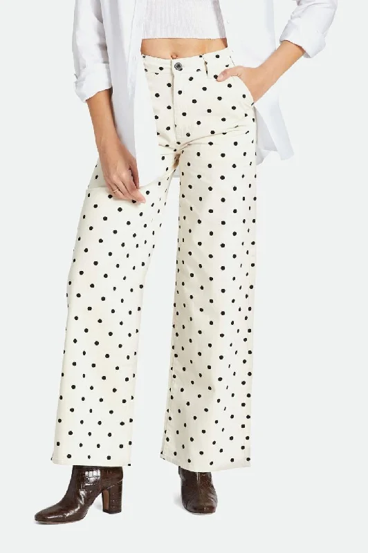 Comfortable Sweaters Victory Full Length Wide Leg Pant - Natural