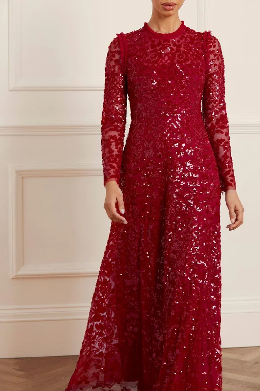 Soft Textures Aurelia Long Sleeve Gown