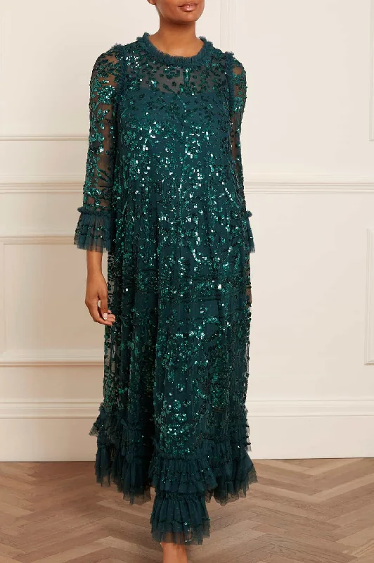 Relaxed Chic Celia Long Sleeve Ankle Gown