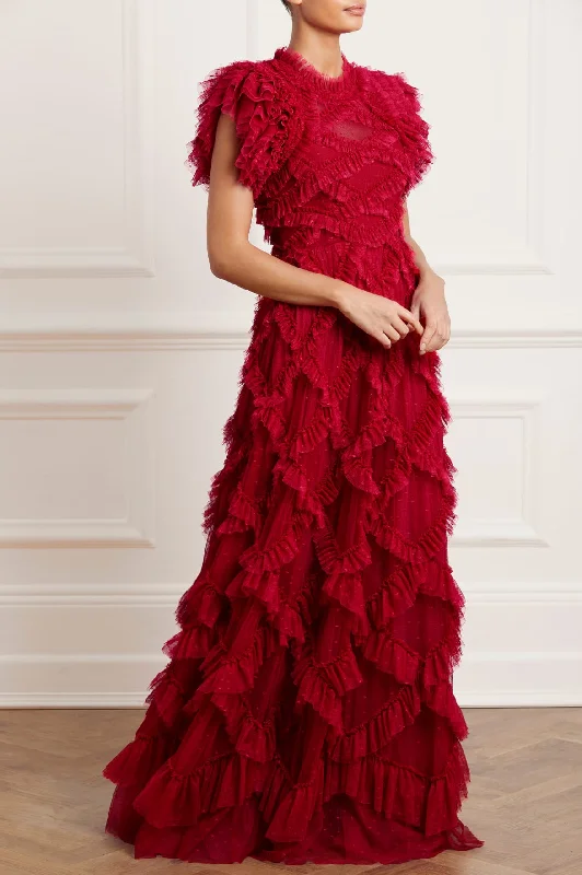 Relaxed Fit Wear Genevieve Ruffle Gown