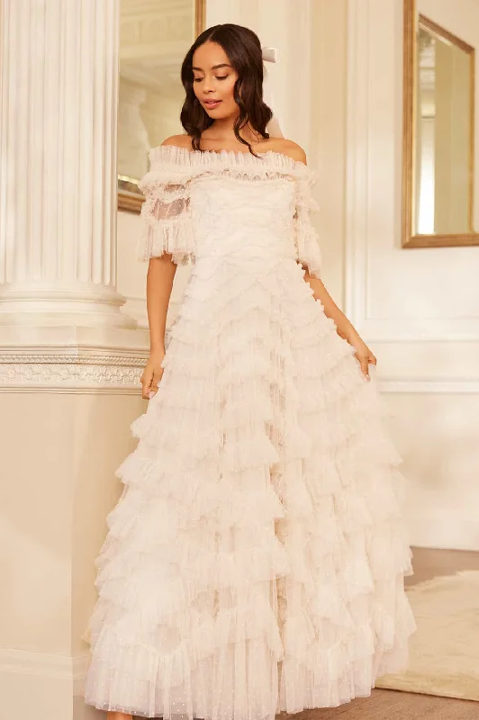 Casual Comfort Wear Lana Off-Shoulder Gown
