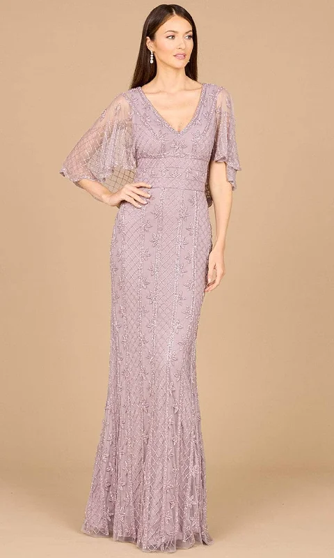 Easy Comfort Style Lara Dresses 29023 - Cape Sleeve Sheath Evening Gown