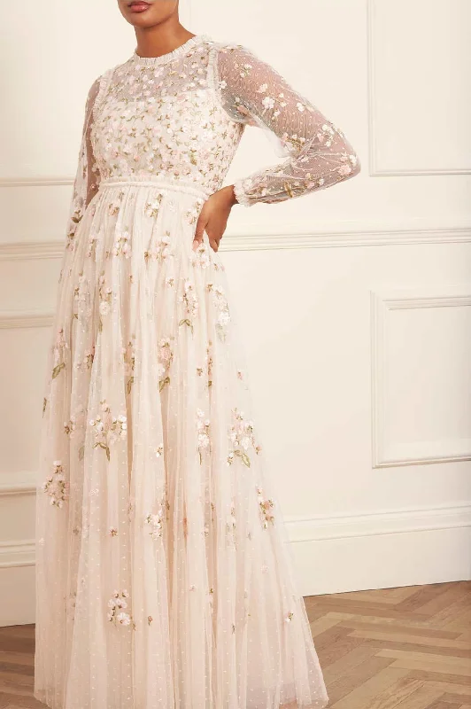 Relaxed Clothing Posy Round Neck Gown