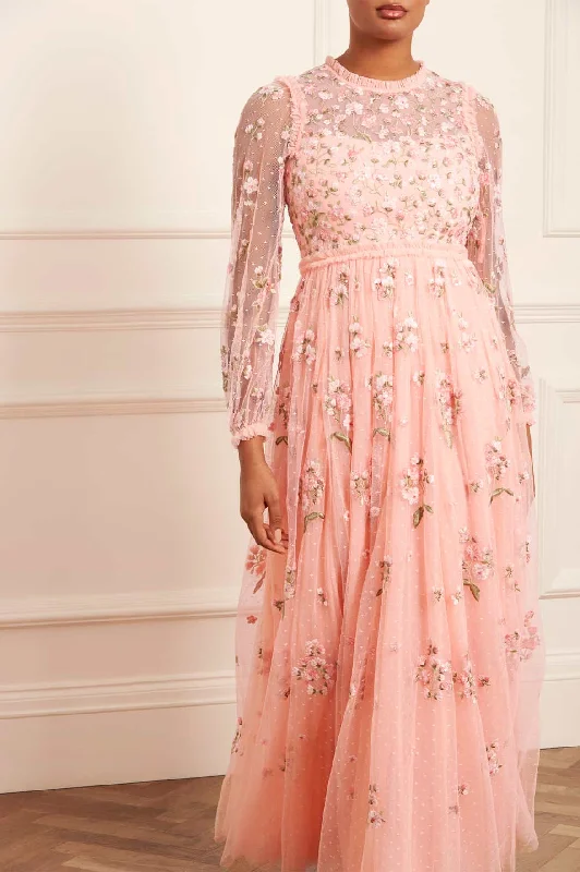 Cozy Outerwear Posy Round Neck Gown