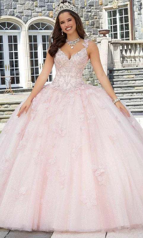 Classic Comfort Vizcaya by Mori Lee 34084 - Glittered Tulle Ballgown