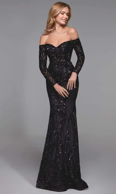 Stylish Jackets Alyce Paris - 27544 Off Shoulder Sequined Evening Gown