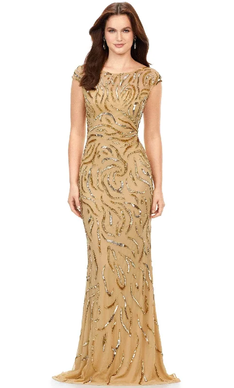 Light Fit Ashley Lauren 11212 - Cap Sleeved Evening Dress
