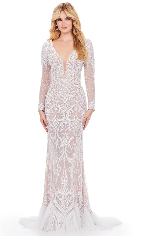 Cozy Chic Wear Ashley Lauren 11507 - Beaded Long Sleeve Long Gown