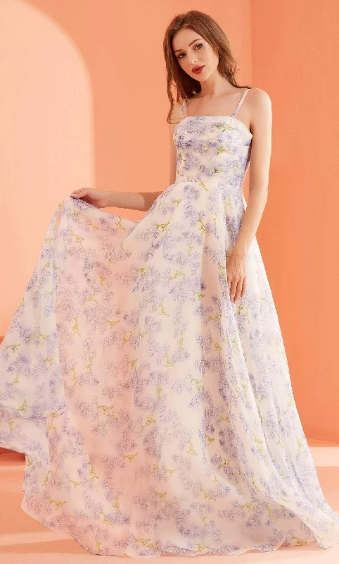 Breezy Outfits J'Adore Dresses J22009 - Floral Sleeveless Prom Gown