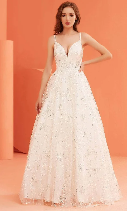 All-Day Outfits J'Adore Dresses J22038 - Sleeveless A-line Prom Dress