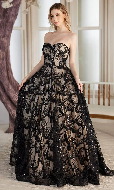 Cozy Knits J'Adore Dresses J22049 - Strapless Embellished Evening Gown
