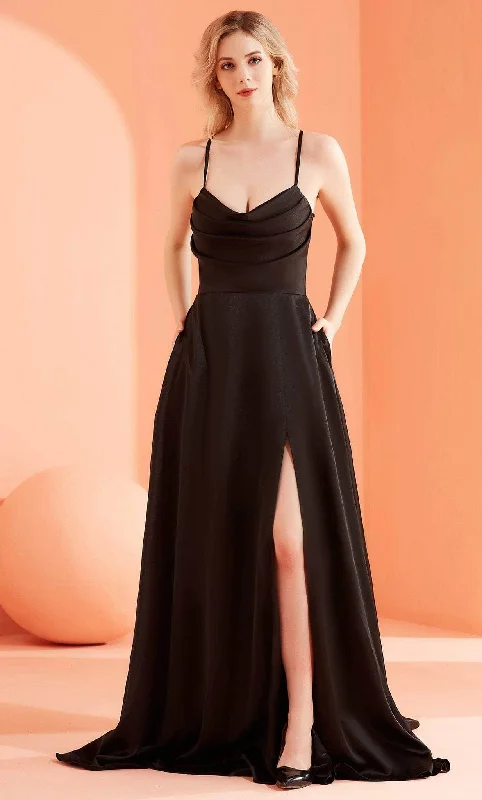 Trendy Looks J'Adore Dresses J22055 - Drape Neckline A-line Evening Dress