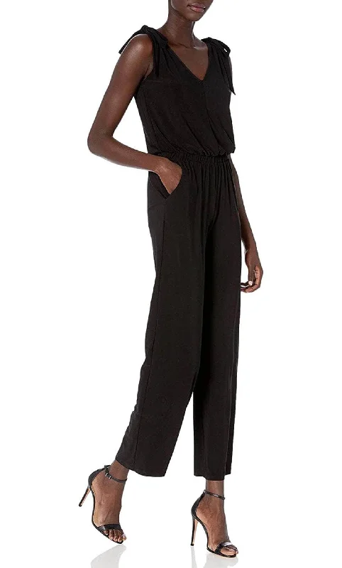 Trendy Layers Laundry HP01K95 - Sleeveless Tie Shoulder Jumpsuit