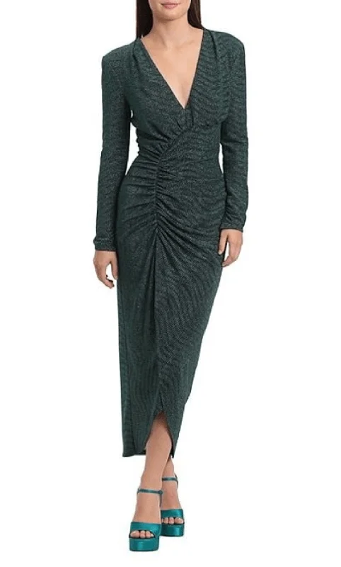 Elegant Dressing Maggy London G5595M - Ruched Fitted Long Dress