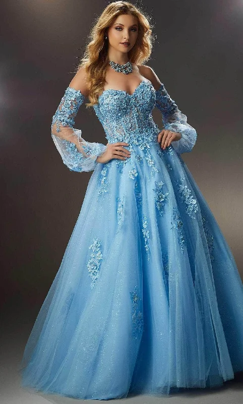 Casual Fit Wear Mori Lee 48053 - Sweetheart Embroidered Ballgown