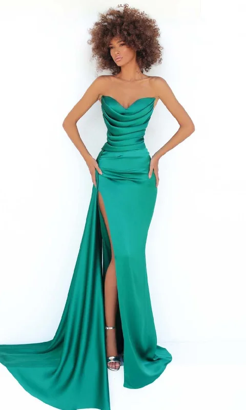 Relaxed Tops Tarik Ediz - 51144 Draped Cowl Satin Gown