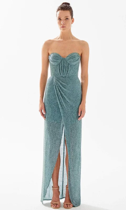Chic Comfort Wear Tarik Ediz 98331 - Beaded Sweetheart Evening Gown